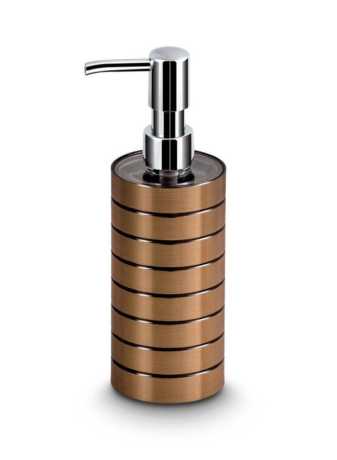 Freelance Miami Polystyrene Bathroom Accessories Set of 4, Copper - Liquid Handwash Soap Dispenser, Brush/Toothbrush Holder, Tumbler, Dish - Plastic Bathroom Set for Wash Basin - Stronger than Ceramic - Image 2